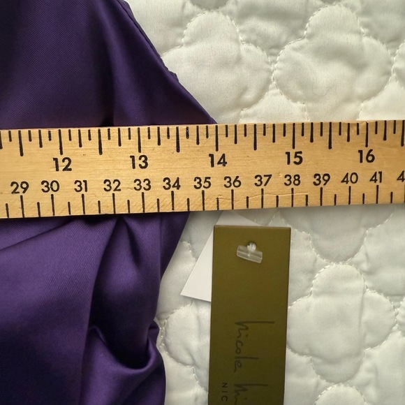 NWT Nicole Miller Purple Sleeveless Halter Bodycon Dress Size 6 - Picture 3 of 9
